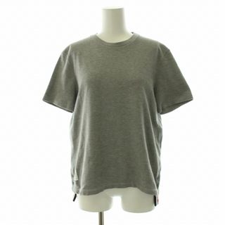 トムブラウン Tシャツ 半袖 クルーネック トリコロール XL グレー 赤 紺48cm着丈