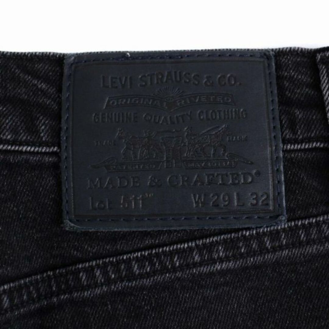 Levi's MADE&CRAFTED 511 デニムパンツ W29L32 黒 4