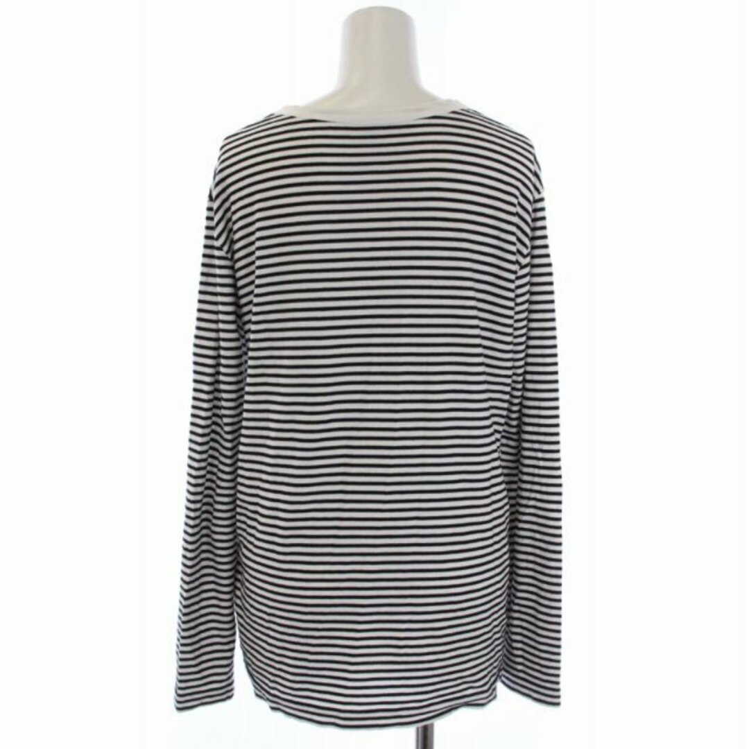 DEUXIEME CLASSE(ドゥーズィエムクラス)のドゥーズィエムクラス COCO Stripe Tシャツ 長袖 F 黒 白 レディースのトップス(Tシャツ(長袖/七分))の商品写真