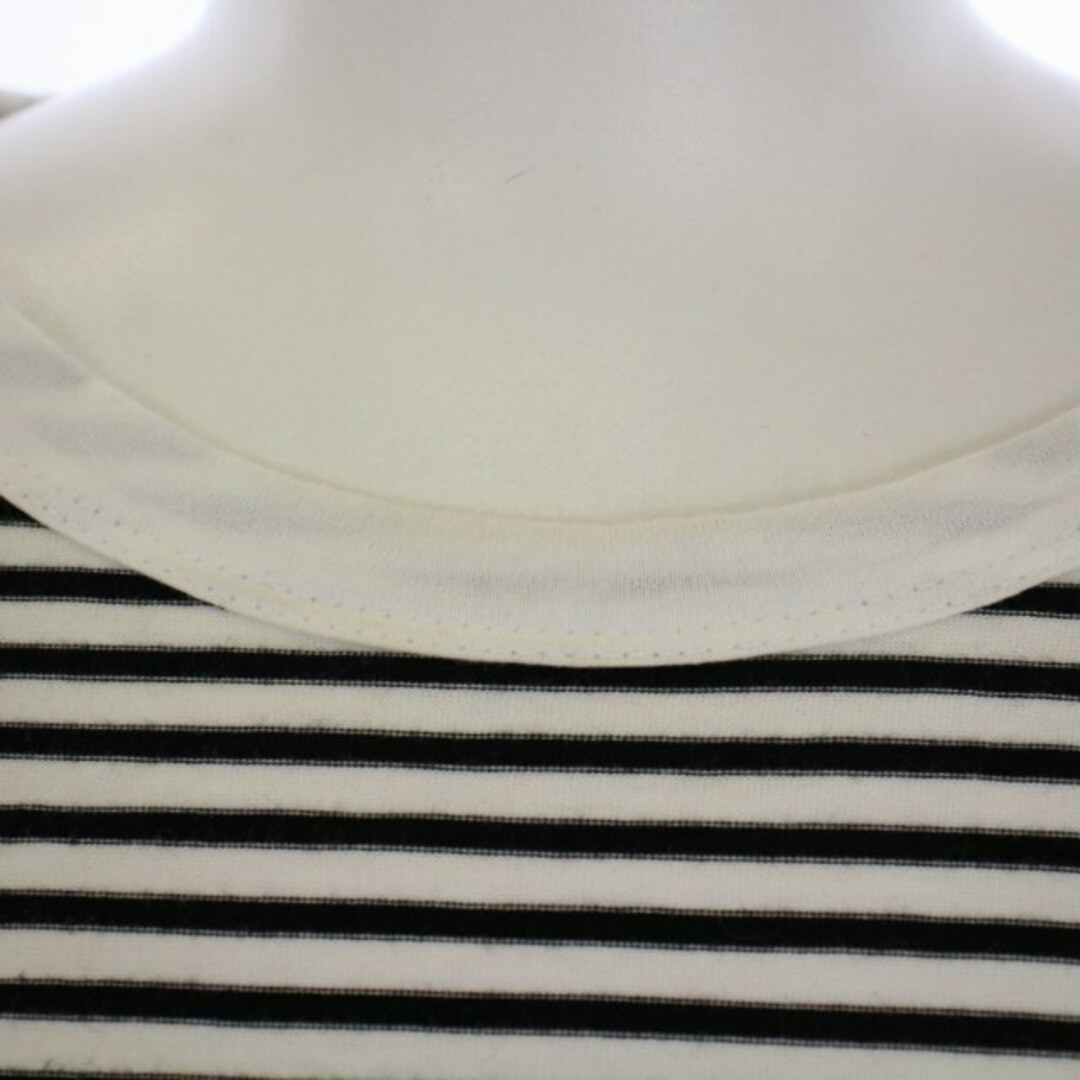 DEUXIEME CLASSE(ドゥーズィエムクラス)のドゥーズィエムクラス COCO Stripe Tシャツ 長袖 F 黒 白 レディースのトップス(Tシャツ(長袖/七分))の商品写真