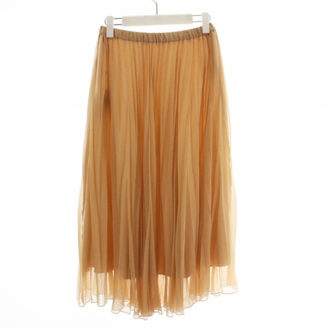 BEAUTY&YOUTH UNITED ARROWS(ビューティアンドユースユナイテッドアローズ)のB&Y BEAUTY&YOUTH ソリッドシフォンプリーツスカート F ピンク レディースのスカート(ロングスカート)の商品写真
