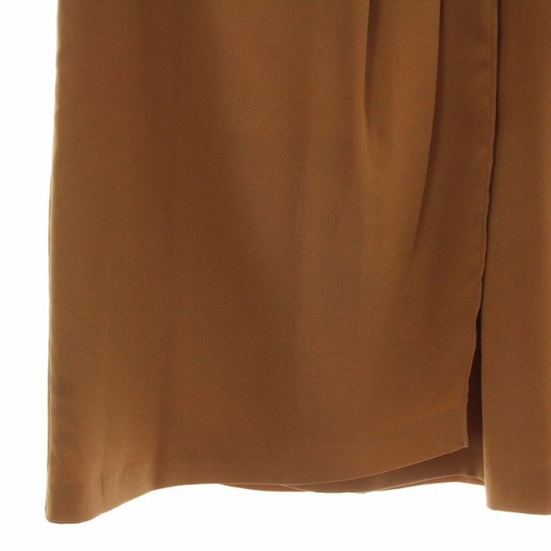 J.PRESS(ジェイプレス)のジェイプレス J.PRESS フレアスカート ひざ丈 無地 13 L 茶 レディースのスカート(ひざ丈スカート)の商品写真