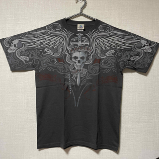 エドハーディー(Ed Hardy)のLiquid Blue Pinstripe 新品 #Tattoo #バイカー(Tシャツ/カットソー(半袖/袖なし))