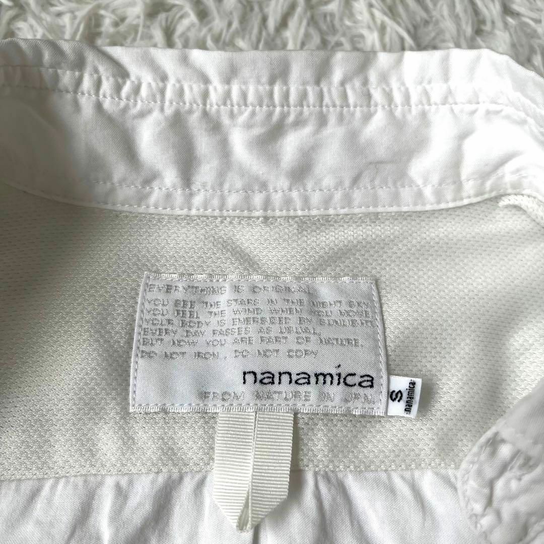 nanamica ナナミカ　白シャツ　シャツ　S