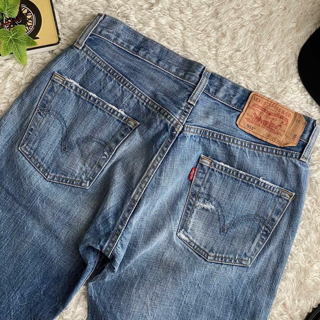 ☆良好☆Levi's リーバイス 501 降谷建志モデル ダメージ加工 W29
