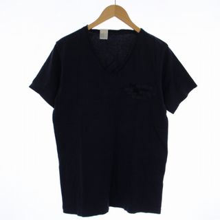 エヌハリウッド(N.HOOLYWOOD)のN.HOOLYWOOD Tシャツ カットソー 半袖 Vネック M 紺(Tシャツ/カットソー(半袖/袖なし))