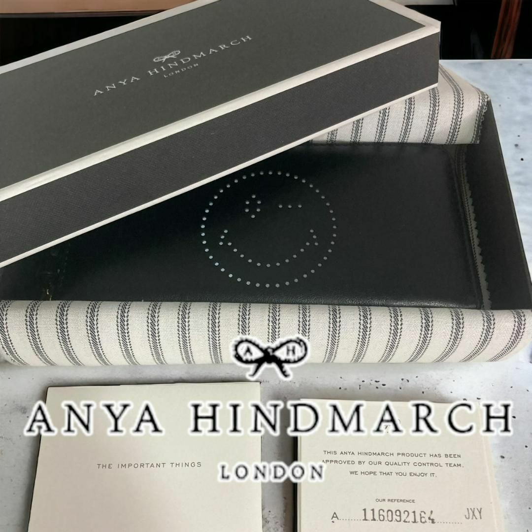 美品】 アニヤハインドマーチ Anya Hindmarch 長財布 スマイリー - 財布