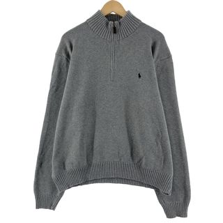 ラルフローレン(Ralph Lauren)の古着 ラルフローレン Ralph Lauren POLO by Ralph Lauren コットンニットハーフジップセーター メンズXL /eaa371544(ニット/セーター)