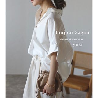 【新品/タグ付き】Bonjour Sagan ドルマンスキッパーシャツ o(シャツ/ブラウス(半袖/袖なし))