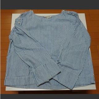 メイドウェル(Madewell)のmadewell インディゴストライプ トップス(シャツ/ブラウス(長袖/七分))