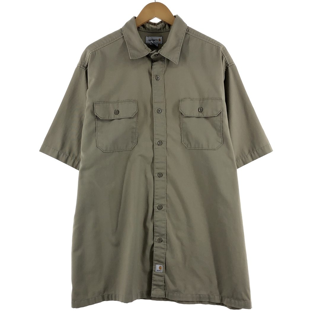 カーハート Carhartt 長袖 ボタンダウンシャツ メンズXL /eaa378008