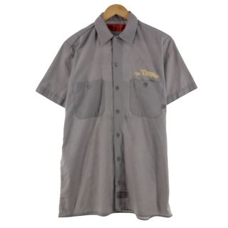 ディッキーズ(Dickies)の古着 ディッキーズ Dickies バックプリント 半袖 ワークシャツ メンズM /eaa371416(シャツ)