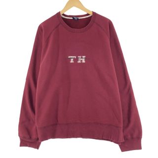 トミーヒルフィガー(TOMMY HILFIGER)の古着 トミーヒルフィガー TOMMY HILFIGER JEANS ロゴスウェット トレーナー メンズXL /eaa371640(スウェット)