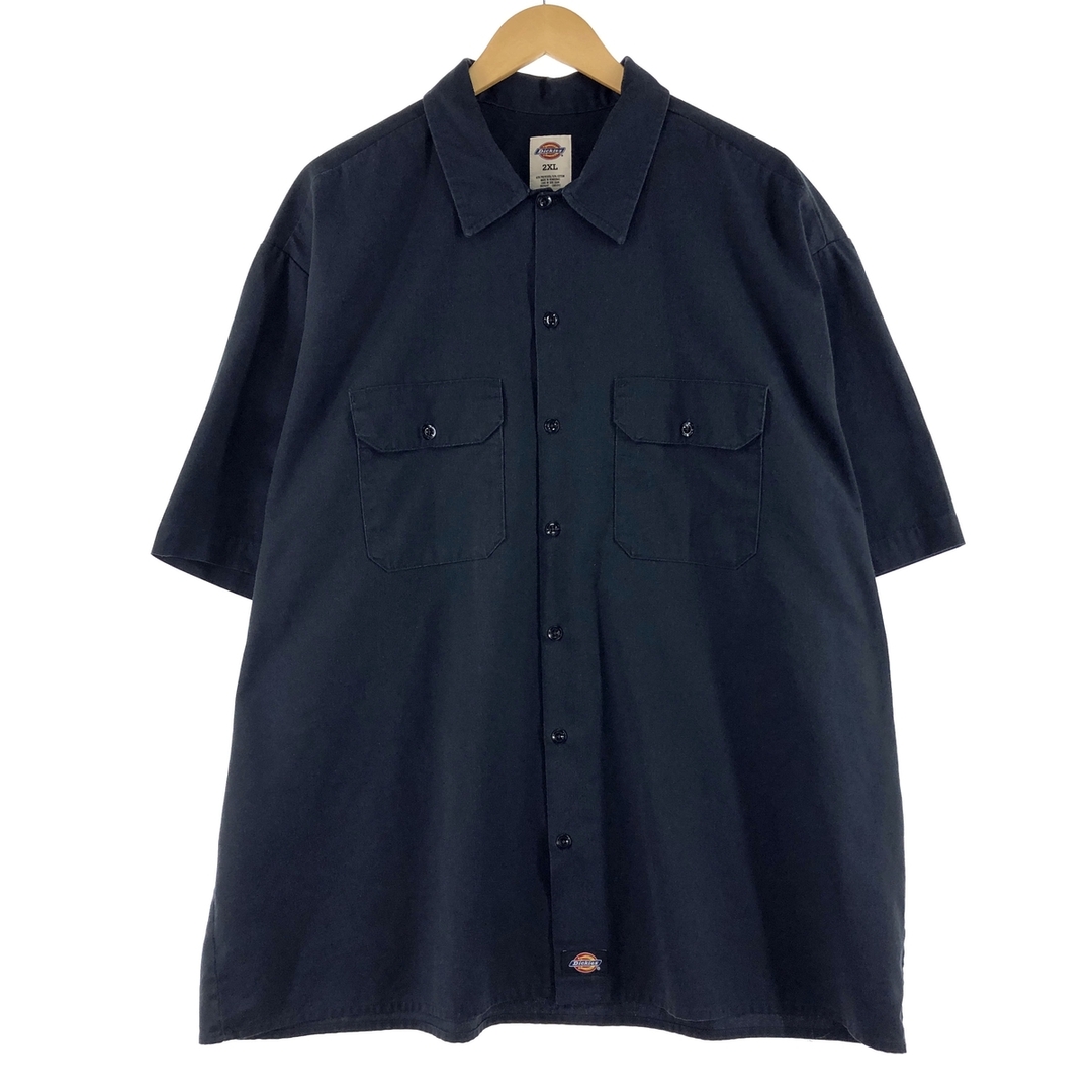 Dickies(ディッキーズ)の古着 ディッキーズ Dickies 半袖 ワークシャツ メンズXXL /eaa371423 メンズのトップス(シャツ)の商品写真