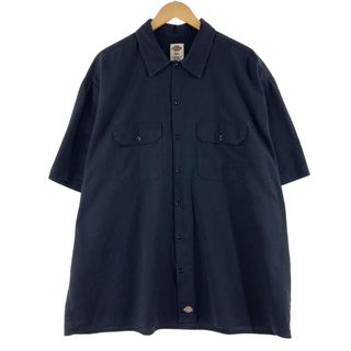 ディッキーズ(Dickies)の古着 ディッキーズ Dickies 半袖 ワークシャツ メンズXXL /eaa371423(シャツ)