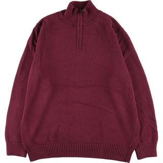 エルエルビーン(L.L.Bean)の古着 エルエルビーン L.L.Bean コットンニットハーフジップセーター メンズXL /eaa371554(ニット/セーター)