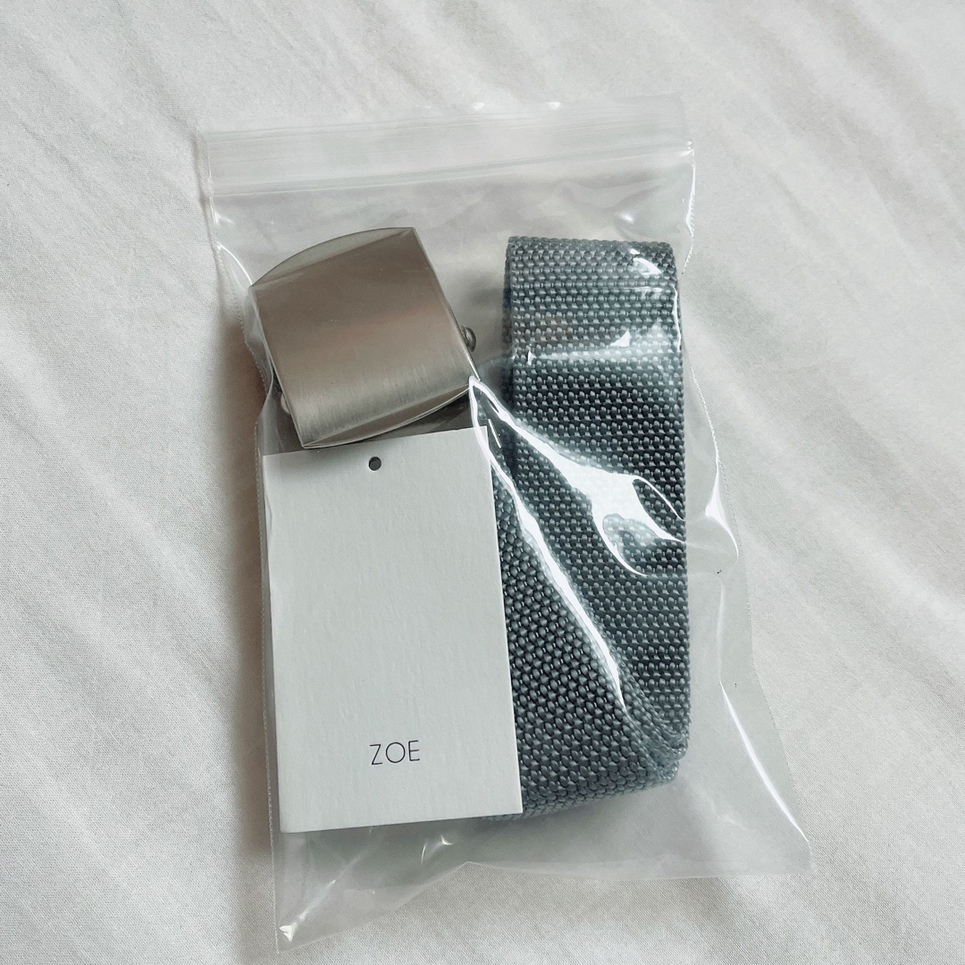 zoe Roller belt ベルトsilver × gray - ベルト