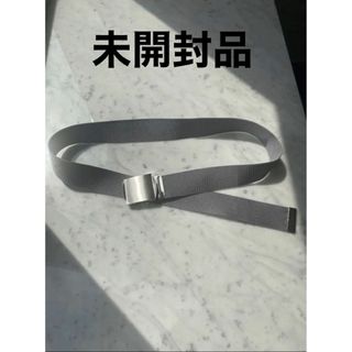 匿名配送　新品　zoe Roller belt ベルト　silver ×gray(ベルト)