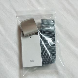 匿名配送 新品 zoe Roller belt ベルト silver ×grayの通販 by maru