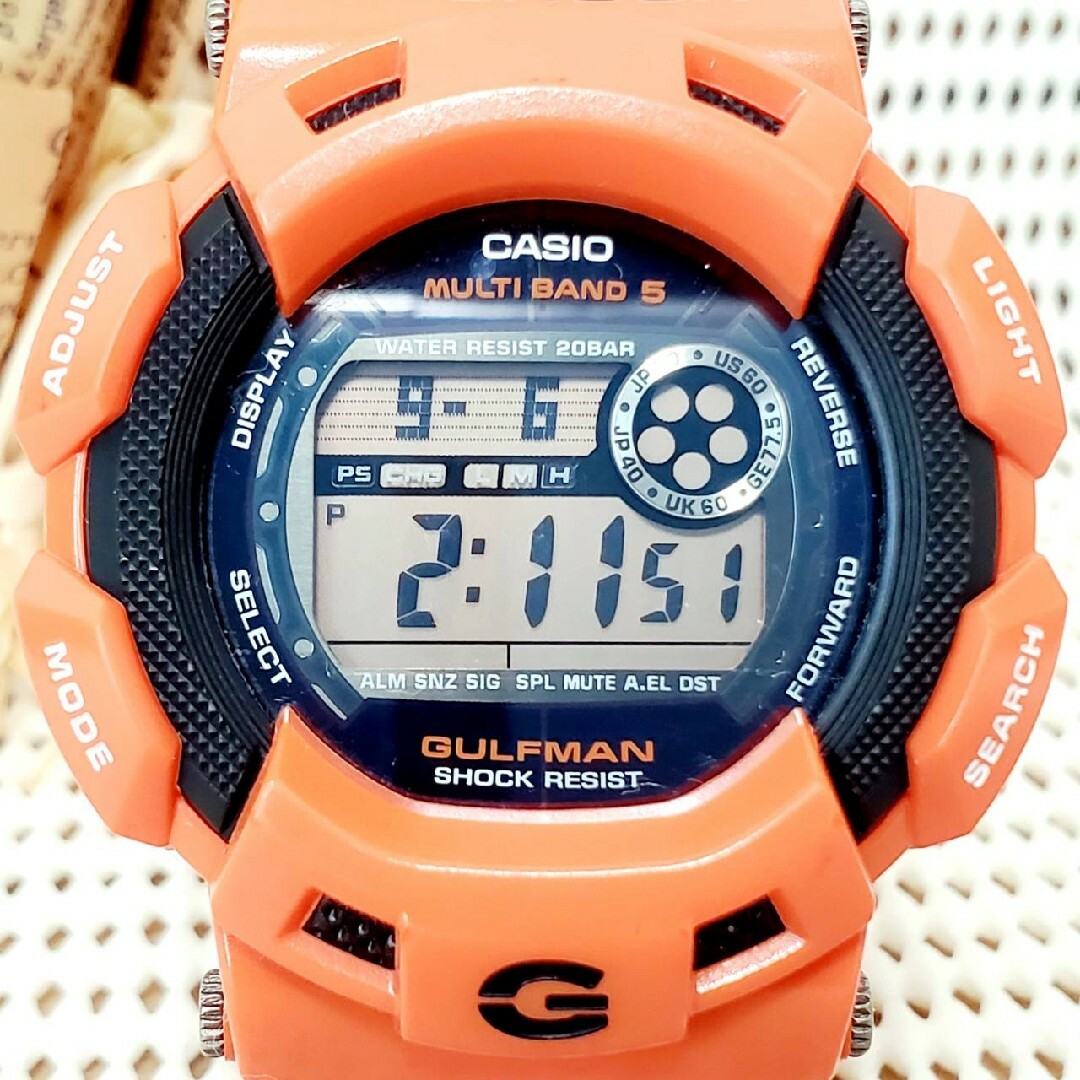 【美品】G-SHOCK GW-9100R ガルフマン レスキューオレンジ