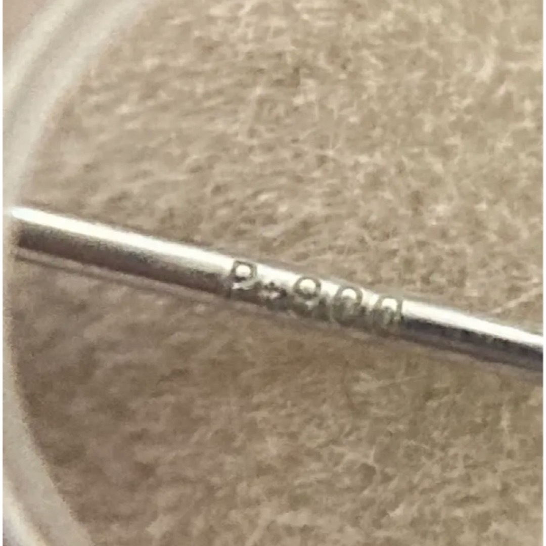 PT900 ダイヤモンド♡ピアス 天然ダイヤ0.14ct(0.07ct ×2)