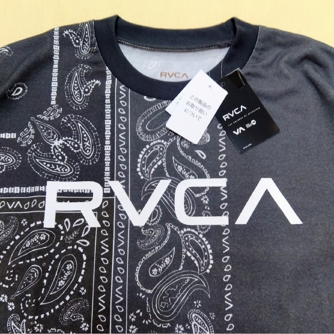 [新品] RVCA ルーカ ロンT 長袖Tシャツ バンダナロンT 黒 Mサイズ