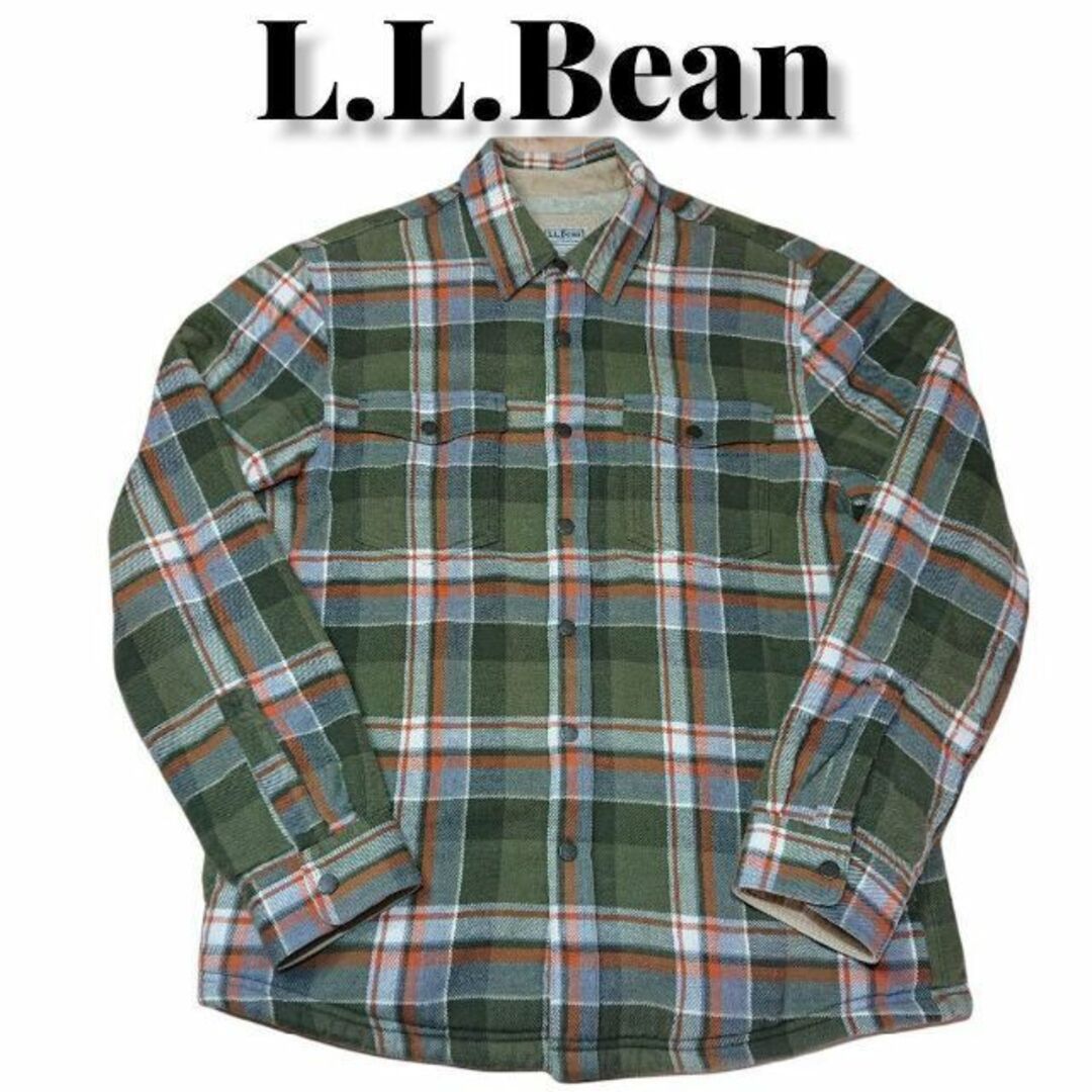 L.L.Bean 裏ボア チェック シャツジャケット  エルエルビーン