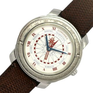 ロンジン(LONGINES)の　ロンジン LONGINES クリスバルC アメリカ大陸発見500年記念2000本限定 5253.4.012 ホワイト SS 自動巻き メンズ 腕時計(その他)