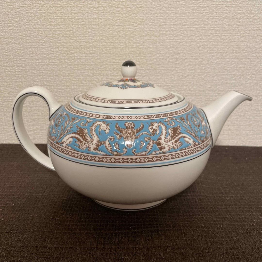 WEDGWOOD - ウェッジウッド フロレンティーン ターコイズ ティーポット