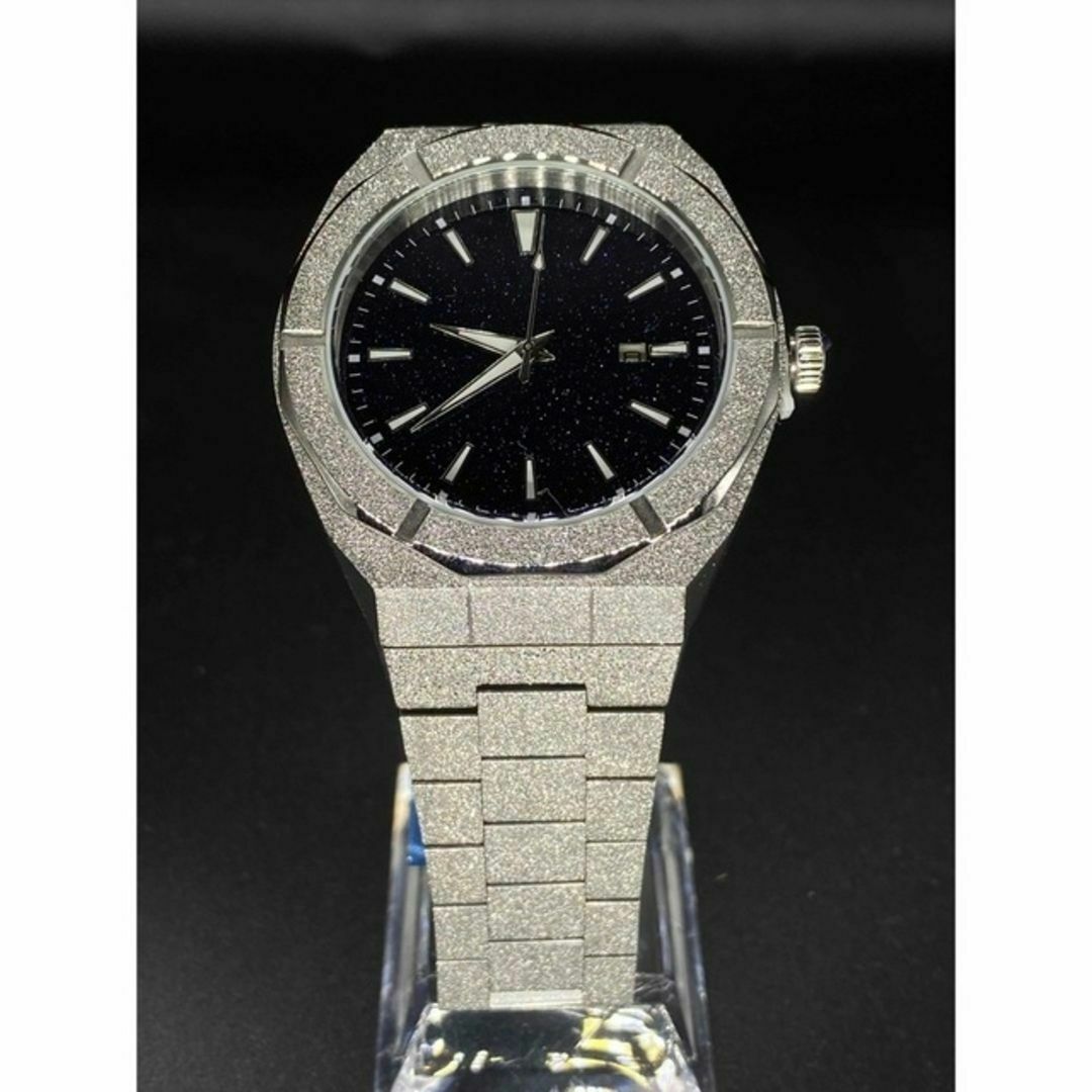 ステンレス フロステッド メンズ 腕時計 スターダスト シルバー オーク デイトの通販 by K's shop｜ラクマ