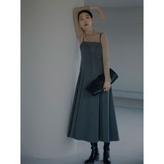 アメリヴィンテージ(Ameri VINTAGE)の＊美品＊ アメリ LADY LAYERED JUMPER SKIRT(ロングワンピース/マキシワンピース)