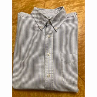 ユニクロ(UNIQLO)のユニクロ　ストライプ　ボタンダウンシャツ　XL(シャツ)