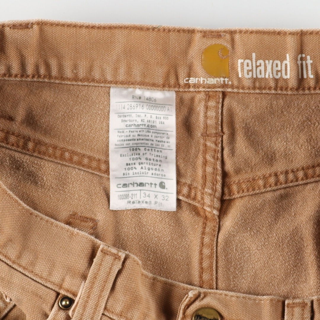 carhartt(カーハート)の古着 カーハート Carhartt RELAXED FIT ダック地ワークパンツ メンズw35 /eaa371407 メンズのパンツ(ワークパンツ/カーゴパンツ)の商品写真