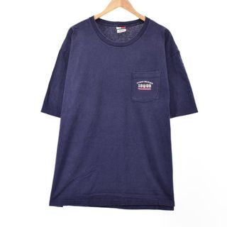 トミーヒルフィガー(TOMMY HILFIGER)の古着 90年代 トミーヒルフィガー TOMMY HILFIGER バックプリント 半袖 ロゴTシャツ USA製 メンズXXL ヴィンテージ /eaa313628(Tシャツ/カットソー(半袖/袖なし))