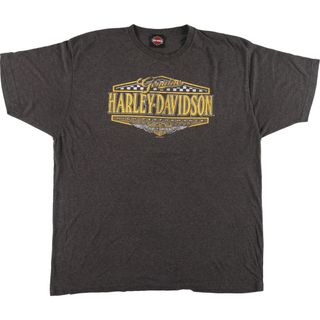 ハーレーダビッドソン(Harley Davidson)の古着 ハーレーダビッドソン Harley-Davidson 両面プリント モーターサイクル バイクTシャツ メンズXL /eaa320494(Tシャツ/カットソー(半袖/袖なし))