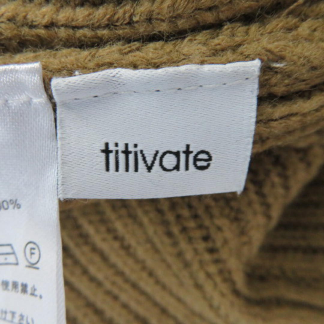 titivate(ティティベイト)のティティベイト ニットワンピース ロング丈 マキシ丈 Vネック カシュクール レディースのワンピース(ロングワンピース/マキシワンピース)の商品写真