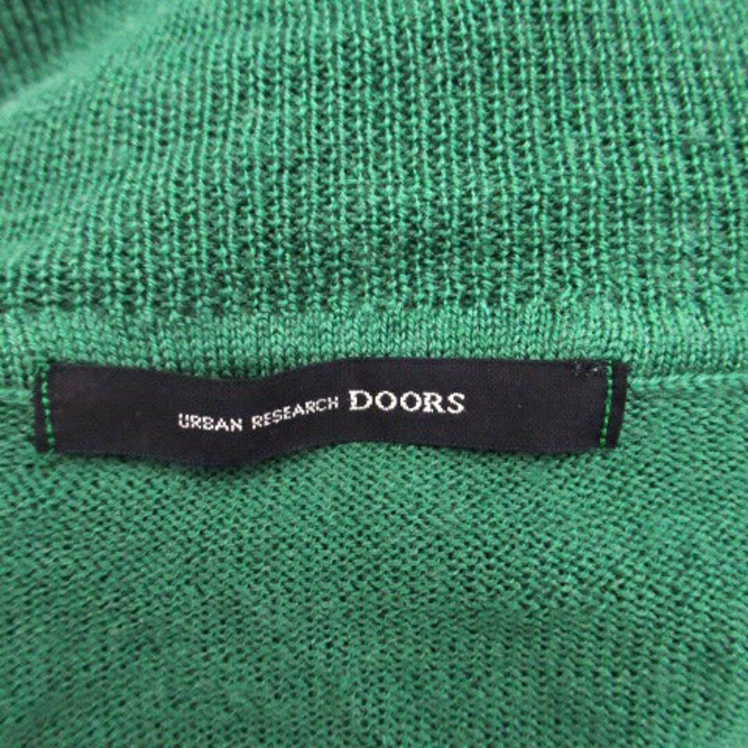 URBAN RESEARCH DOORS(アーバンリサーチドアーズ)のアーバンリサーチ ドアーズ ニット カットソー ウール 40 緑 オフホワイト レディースのトップス(ニット/セーター)の商品写真