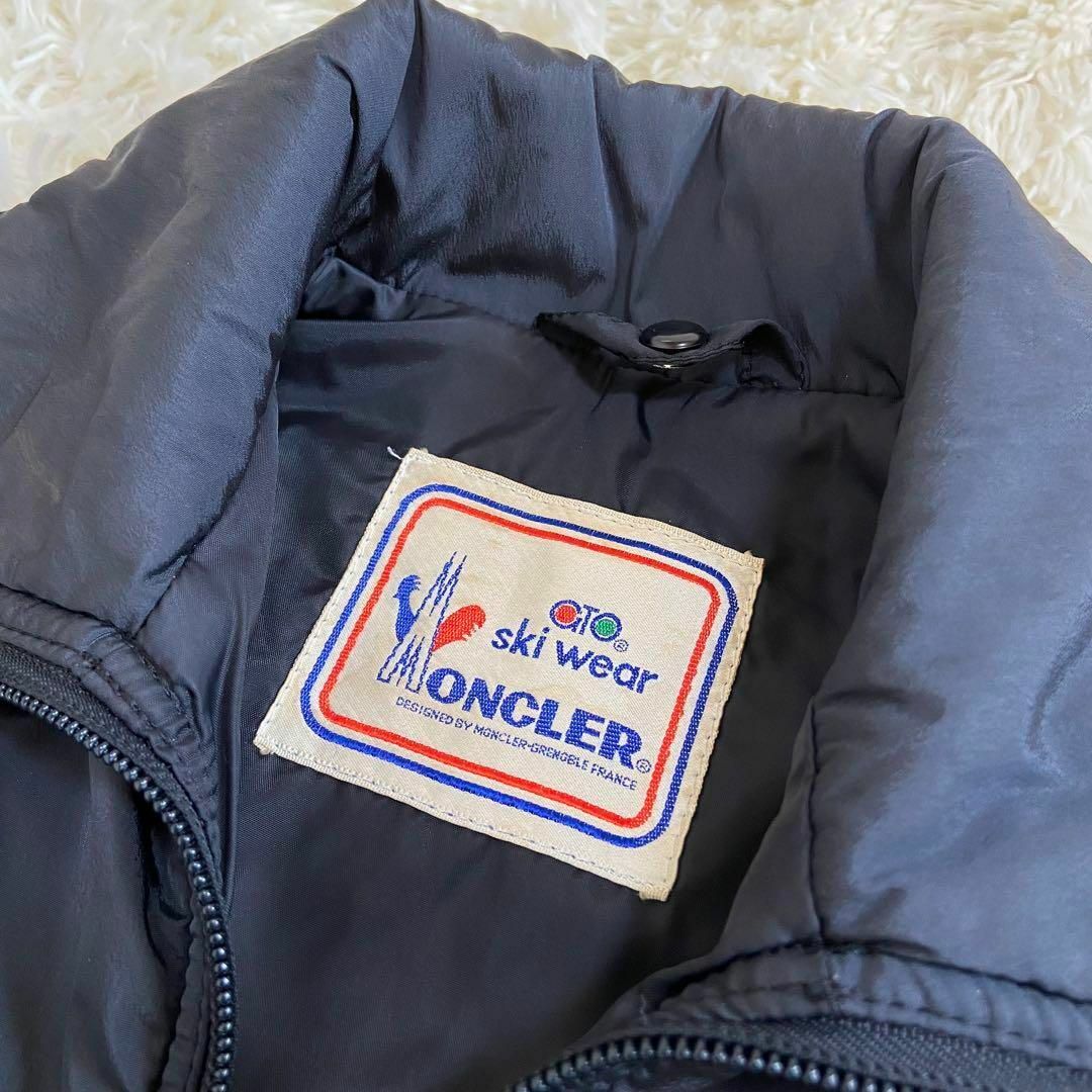 モンクレール 80s ヴィンテージ ダウンジャケット M グレー MONCLER レディース 【220922】