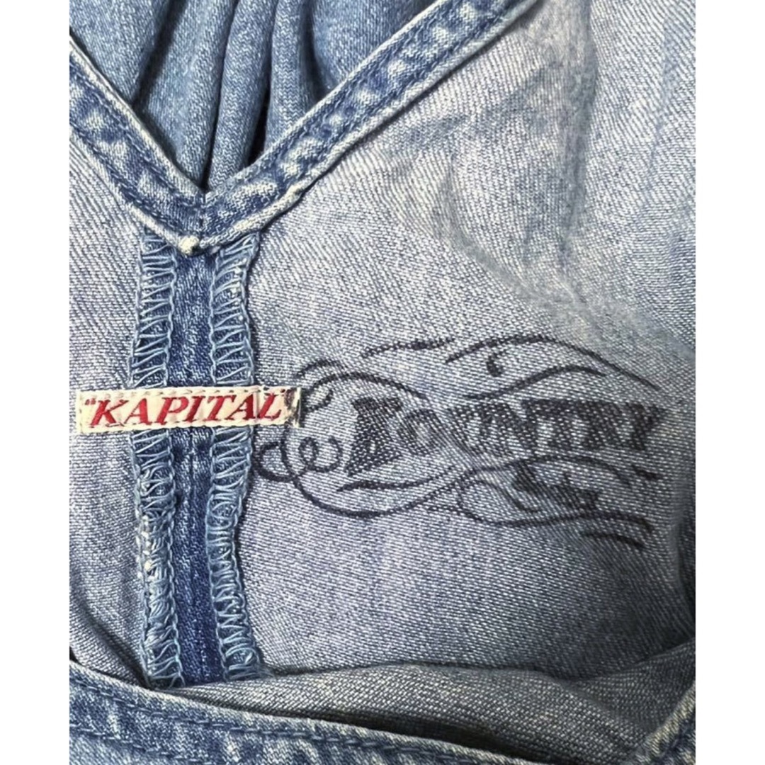 kapital kountry デニムワンピース インディゴワンピース 45R - ロング