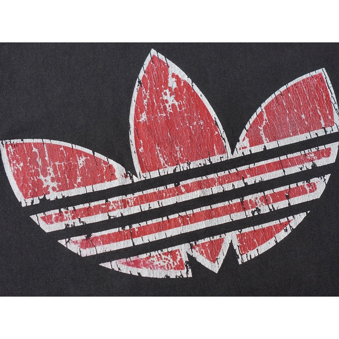 90s  adidas USA製 掠れ両面プリント フェードTシャツ