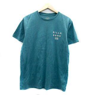 ビラボン(billabong)のビラボン Tシャツ カットソー ラウンドネック 半袖 M 水色 ライトブルー(Tシャツ/カットソー(半袖/袖なし))