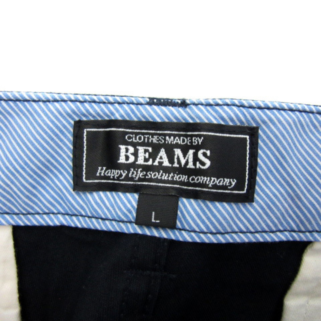 BEAMS(ビームス)のビームス BEAMS チノパンツ ロング丈 無地 L 紺 ネイビー /YS8 メンズのパンツ(チノパン)の商品写真