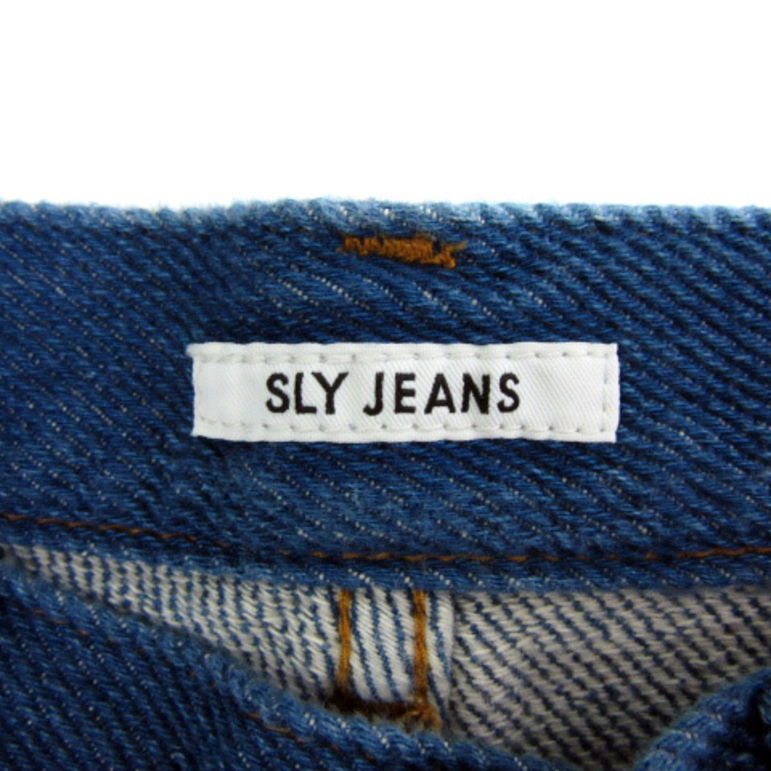 SLY(スライ)のスライ JEANS デニムパンツ ジーンズ ワイドパンツ バギーパンツ 1 青 レディースのパンツ(デニム/ジーンズ)の商品写真