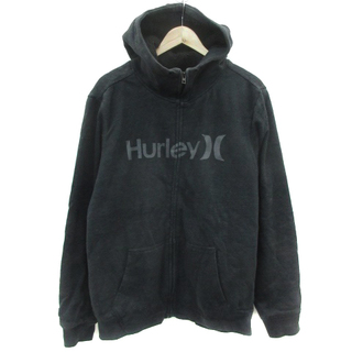 ハーレー(Hurley)のハーレー パーカージャケット ミドル丈 ジップアップ 裏ボア L ダークグレー(パーカー)