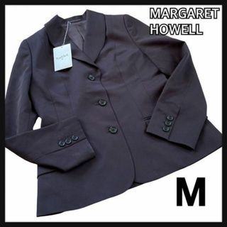 マーガレットハウエル(MARGARET HOWELL)の美品 MHLマーガレットハウエル ジャケット M 茶 濃ブラウン ウール(テーラードジャケット)