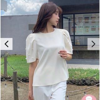 birthdaybash PUFF RIBBON SLEEVE TOPS(シャツ/ブラウス(半袖/袖なし))