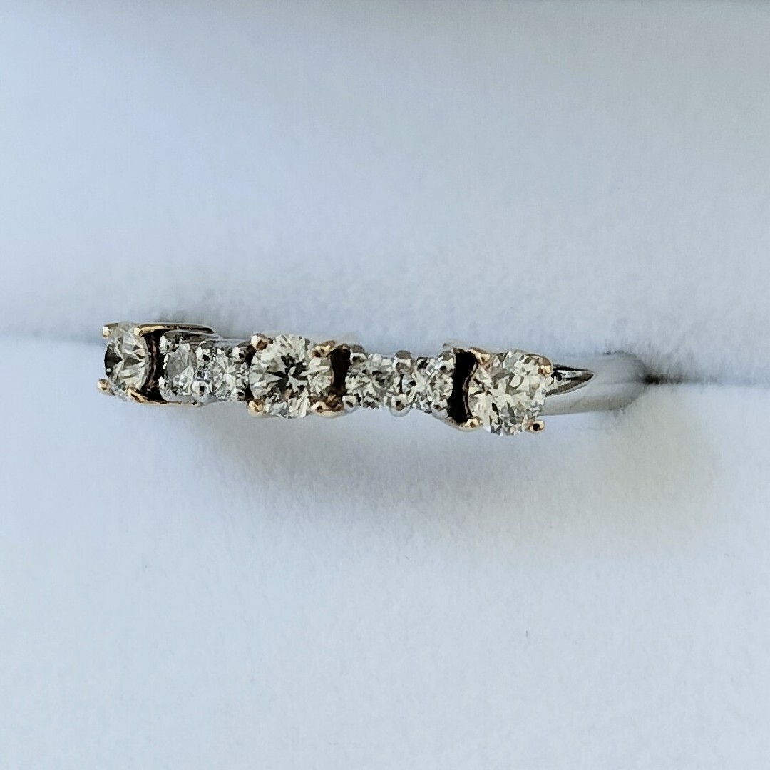 ダイヤモンド エタニティ リング Pt900 K18YG 0.40ct レディースのアクセサリー(リング(指輪))の商品写真