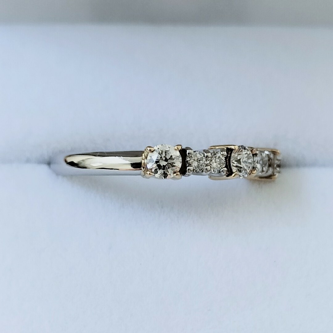 ダイヤモンド エタニティ リング Pt900 K18YG 0.40ct レディースのアクセサリー(リング(指輪))の商品写真