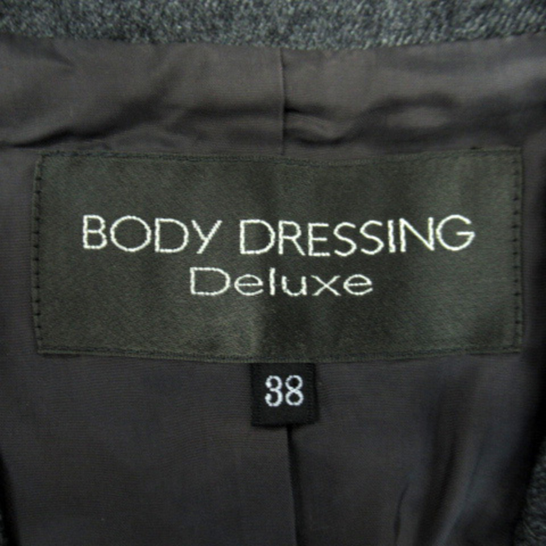 BODY DRESSING Deluxe(ボディドレッシングデラックス)のボディドレッシングデラックス オープンカラージャケット ジップアップ ウール レディースのジャケット/アウター(その他)の商品写真