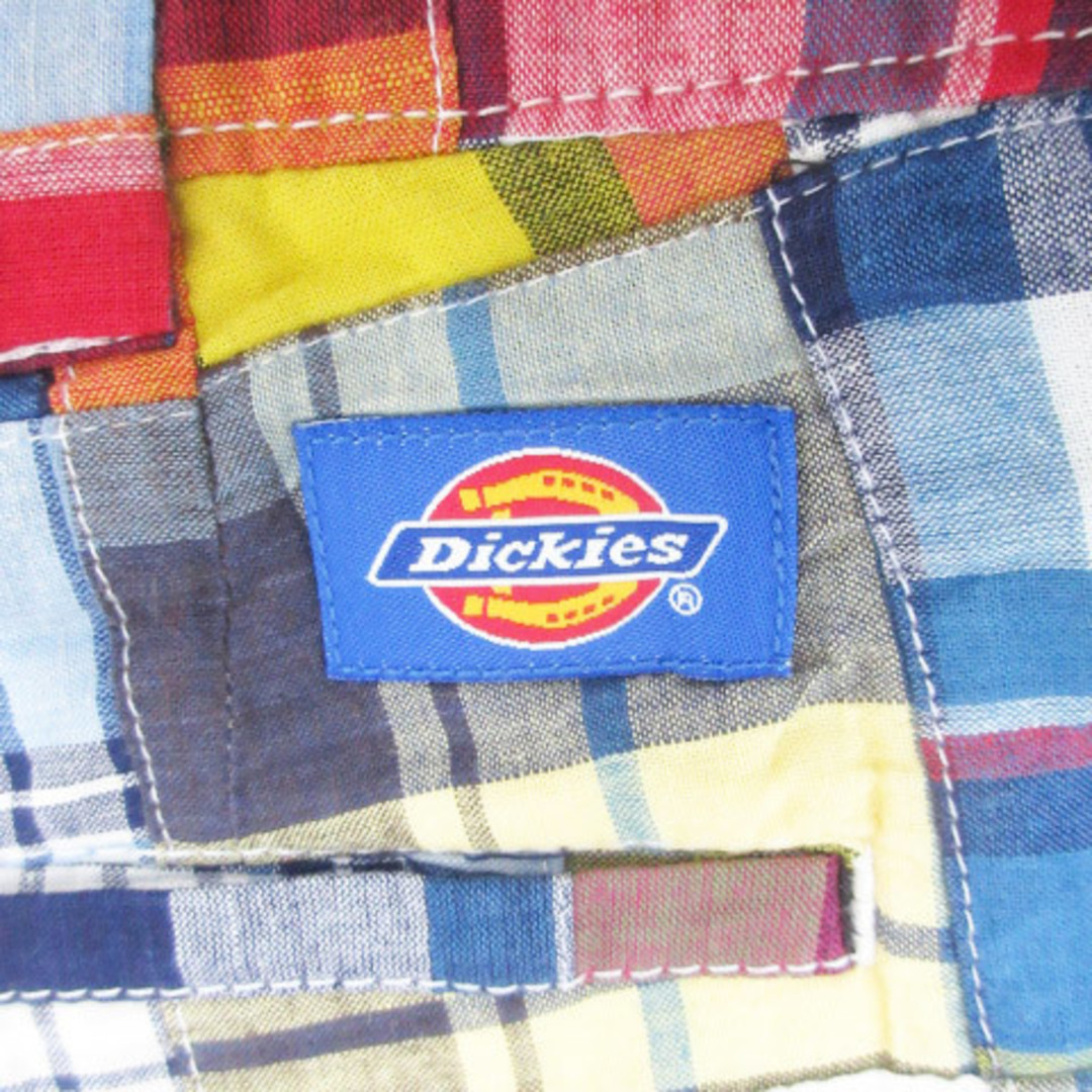 Dickies(ディッキーズ)のディッキーズ テーパードパンツ 七分丈 パッチワーク チェック柄 30 白 青 メンズのパンツ(スラックス)の商品写真